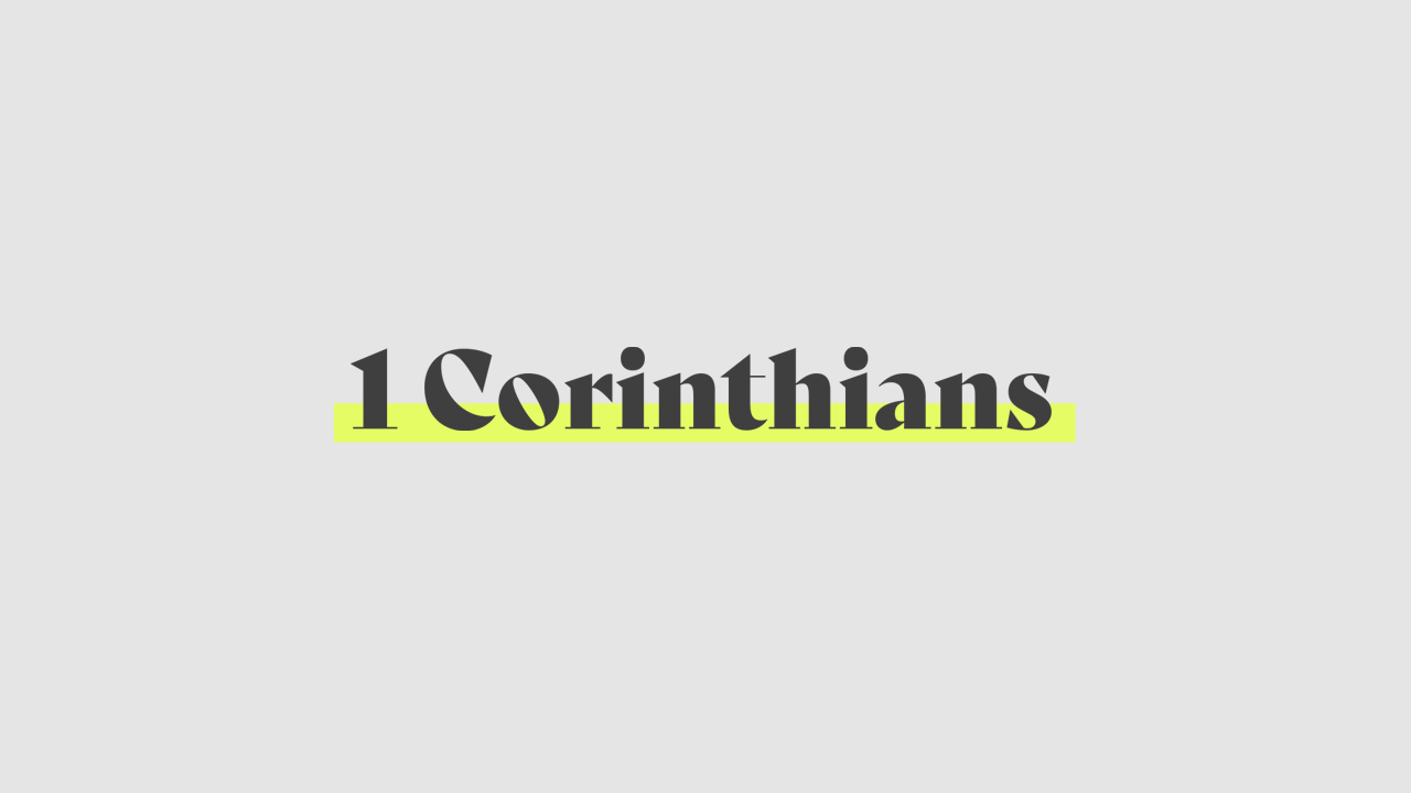 1 Corinthians graphic