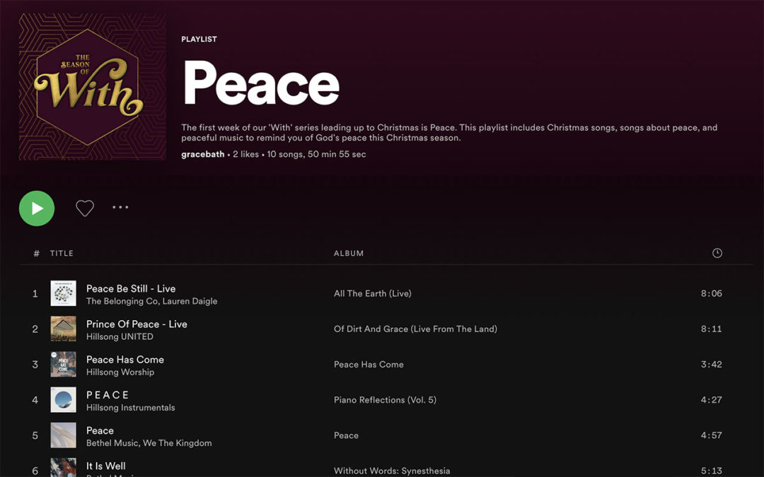 Spotify Playlist – Peace